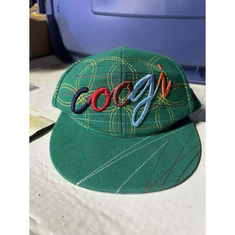 Vintage‎ COOGI Embroidered Green Baseball Cap Size 7 3/8